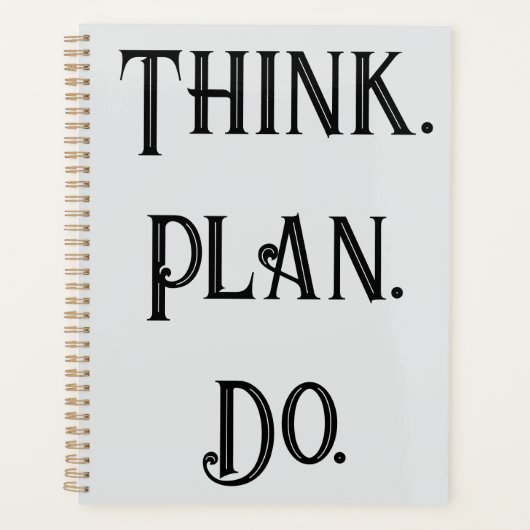Dagelijkse Planner - Think Plan Do Custom Organize (Voorkant)