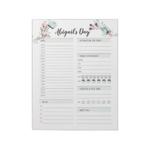 Dagelijkse planner voor het Blokkeren van de Tijd Notitieblok