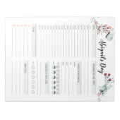 Dagelijkse planner voor het Blokkeren van de Tijd  Notitieblok (Voorkant)