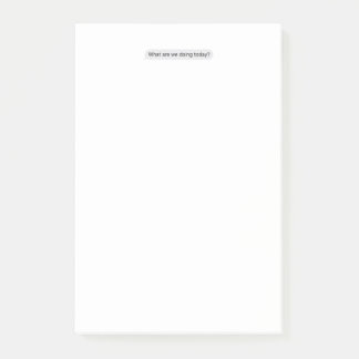 Dagelijkse planner "Wat gaan we vandaag doen?" Tek Post-it® Notes