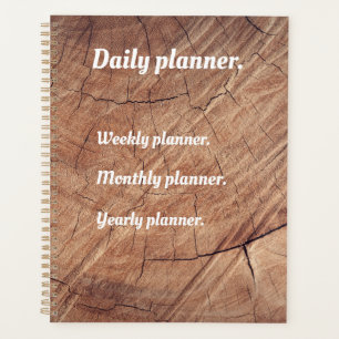 Dagelijkse planner Wekelijks planner Yearly planne