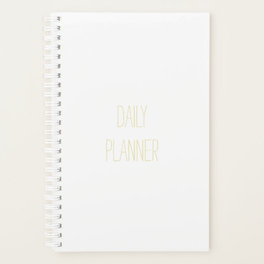 Dagelijkse planner - Wit - HAMbWG (Voorkant)