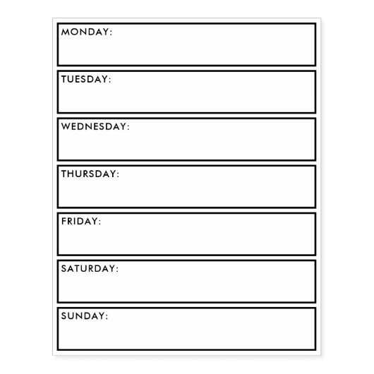 Dagelijkse plannerkalender-opsommingsteken voor jo 	rubberstempel (Afrduk)