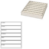 Dagelijkse plannerkalender-opsommingsteken voor jo 	rubberstempel (Gestempeld)