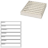 Dagelijkse plannerkalender-opsommingsteken voor jo 	rubberstempel (Gestempeld)