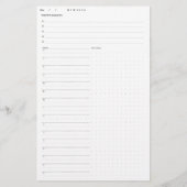 Dagelijkse plannerpagina's (Achterkant)