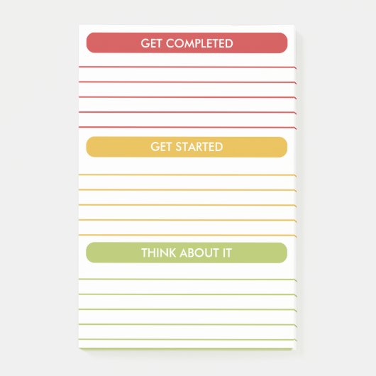 Dagelijkse planning Dagelijkse Planner Organisator Post-it® Notes (Voorkant)