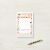 Dagelijkse planning post-it® notes (Op bureau)
