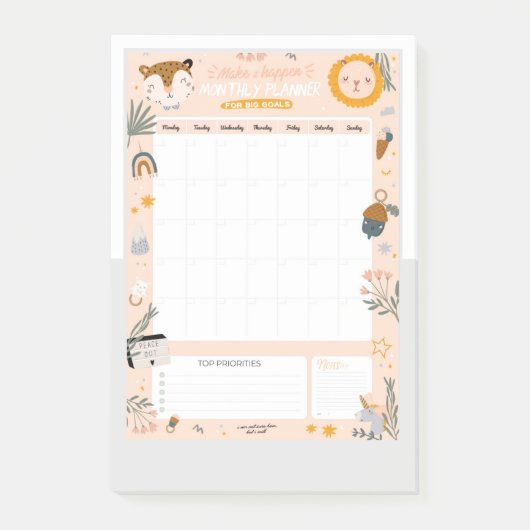 Dagelijkse planning post-it® notes (Voorkant)