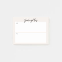 Dagelijkse plannings-Post-it-notitie – Minimaal on