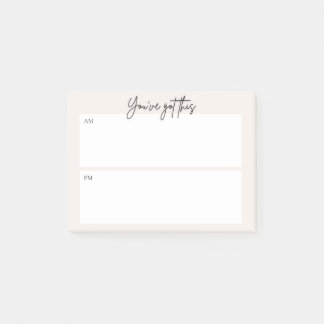 Dagelijkse plannings-Post-it-notitie – Minimaal on Post-it® Notes