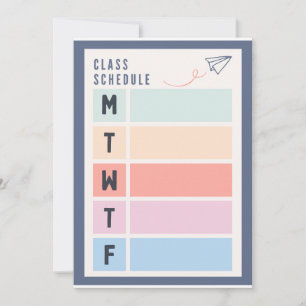 Dagelijkse planningsplanner van maandag tot en met kaart