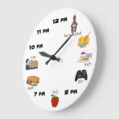 dagelijkse pm routine om 00 uur grote klok (Hoek)