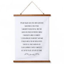 Dagelijkse positieve bevestiging Wandkunst Tapestr