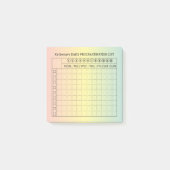 Dagelijkse Procrastination Goals ListPost-it Notes (Voorkant)