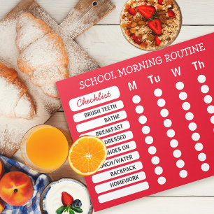 Dagelijkse Routine Checklist Notitieblok Aangepast