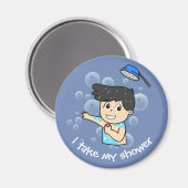 Dagelijkse routine voor kinderen - Jongen Magneet (Voorkant / Achterkant)