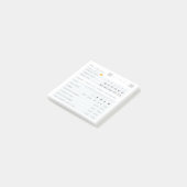 Dagelijkse Self Care Check-in ADHD Neurodivergent Post-it® Notes (Schuin)