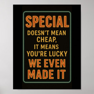 Dagelijkse specials Funny Restaurant Poster