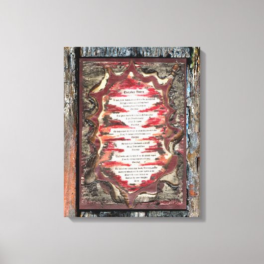 Dagelijkse stemmen canvas afdruk (Voorkant)