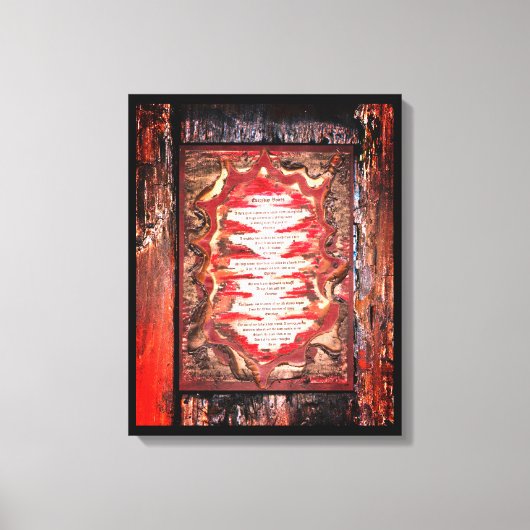 Dagelijkse stemmen canvas afdruk (Voorkant)