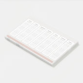 Dagelijkse taak post-it® notes (Schuin)