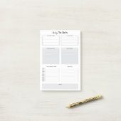 dagelijkse - to-do-lijst post-it® notes (Op bureau)