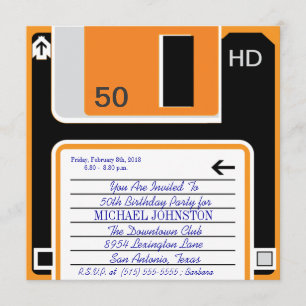 Dagelijkse uitnodiging voor diskettes van 40,50,60