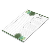 Dagelijkse uurplanning notitieblok (Schuin)