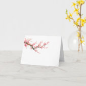 Dagelijkse waterverf kersenbloesems Notitiekaarten (Gele Bloem)