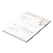 Dagelijkse Wellness Planner met Water Tracker Notitieblok (Gedraaid)