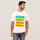 Dagelijkse werkplanning thuis t-shirt (Voorkant volledig)