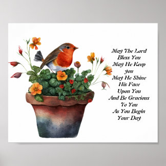 Dagelijkse Zegeningen van Nummers 6:24-26 Poster