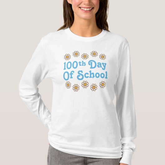 Dagen 100e dag schoolschoolgeld t-shirt (Voorkant)