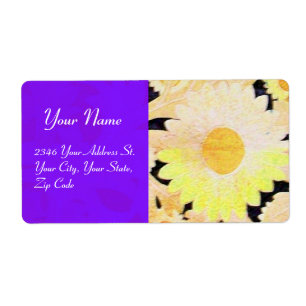 DAGEN, blauw geel zwart Etiket