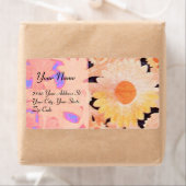 DAGEN, blauwe rode roze zwart Etiket (Insitu)