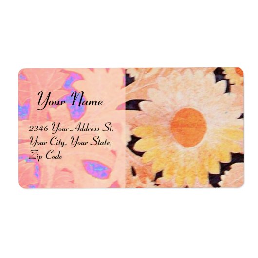 DAGEN, blauwe rode roze zwart Etiket (Voorkant)