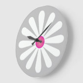 Dagen bloem klok op zachte grijze achtergrond (Hoek)