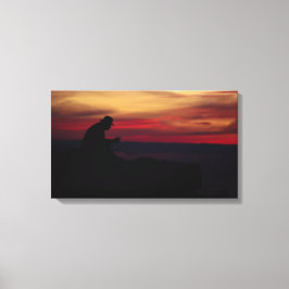 Dagen einde canvas afdruk