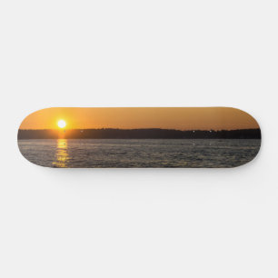 Dagen eindigen op reisplaats skateboard