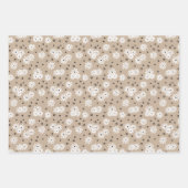 Dagen en Stippen - Taupe, zwart en wit Inpakpapier Vel (Voorkant 3)