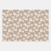 Dagen en Stippen - Taupe, zwart en wit Inpakpapier Vel (Voorkant 2)