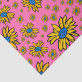 Dagen Geel Blauw Roze Tissuepapier (Detail)