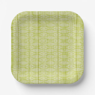 Dagen groene houten kool van meisjes Tea Party Papieren Bordje