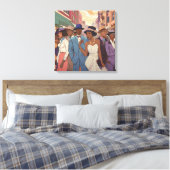 Dagen in het verleden canvas afdruk (Insitu (Slaapkamer))