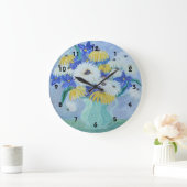 Dagen in vase-wandklok grote klok (Huis)