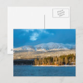 Dagen laatste licht op skiloop van witvis briefkaart (Voorkant / Achterkant)