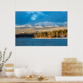 Dagen laatste licht op skiloop van witvis poster (Keuken)