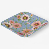 Dagen over  flora botanische kunst papieren bordje (Gebogen)