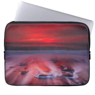 Dagen over het Zee van de storm Laptop Sleeve